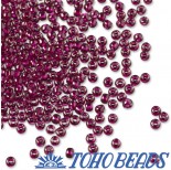 Koraliki TOHO Round 11/0 Inside-Color Lt Amethyst/Fuscia Lined